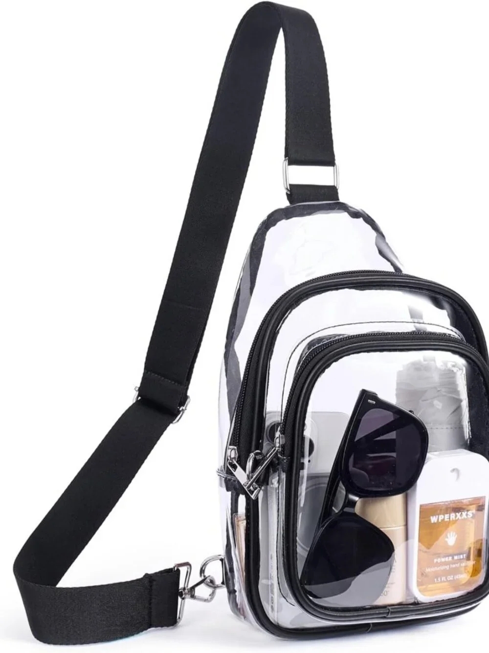 Clear Stadium Bag | Concert Approved Crossbody Purse for Men & Women, Sling